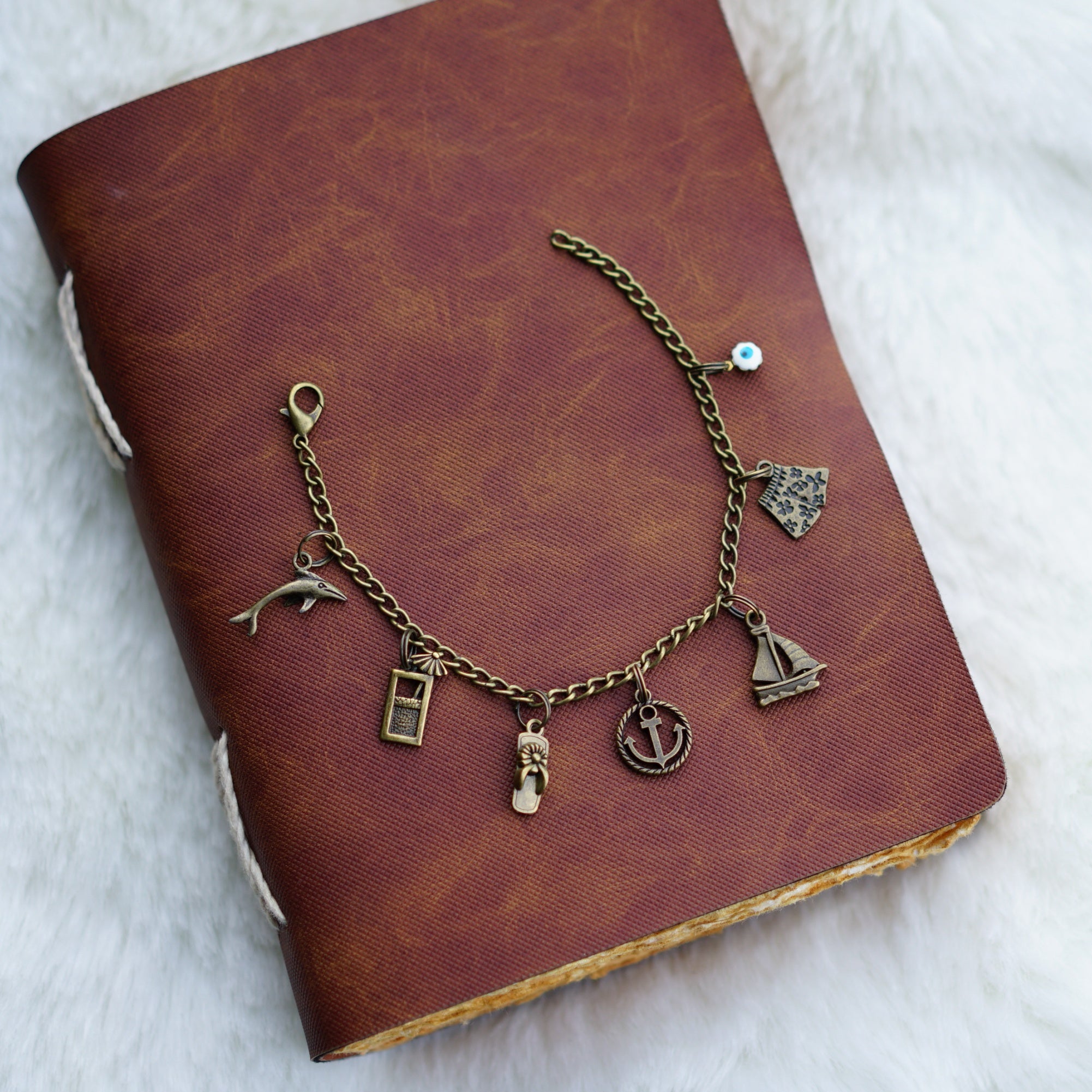 Water Baby Charm Bracelet with Alphabet