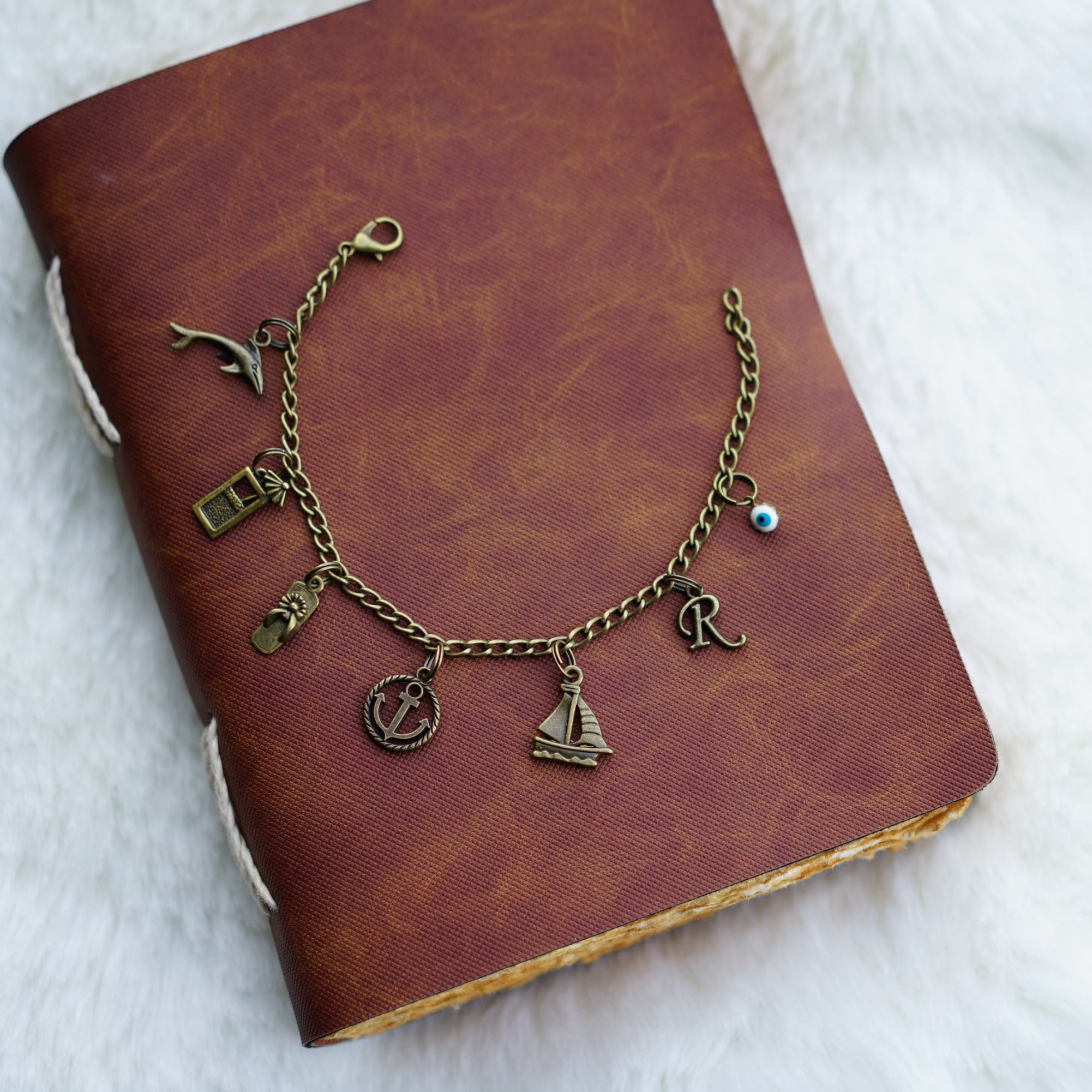 Water Baby Charm Bracelet with Alphabet