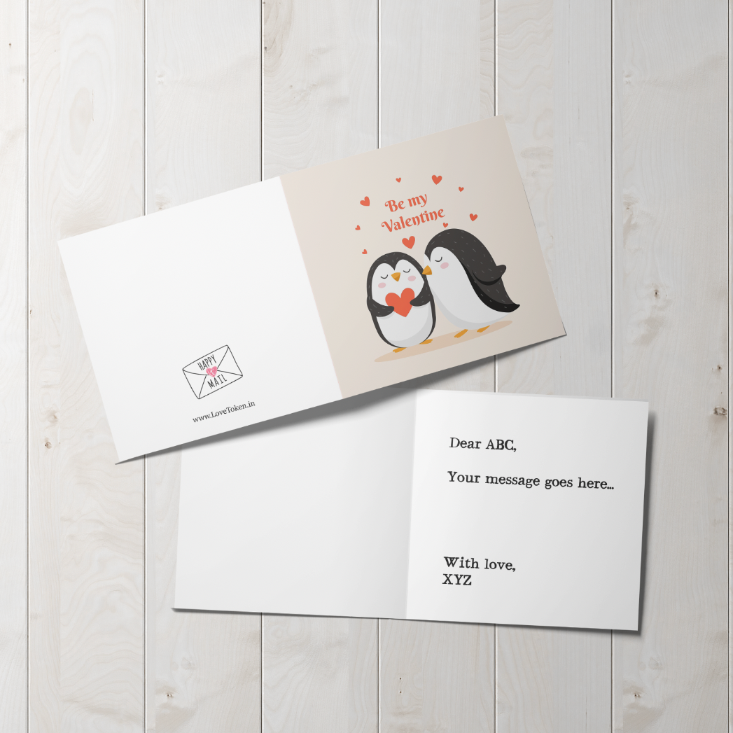 Penguin Couple card