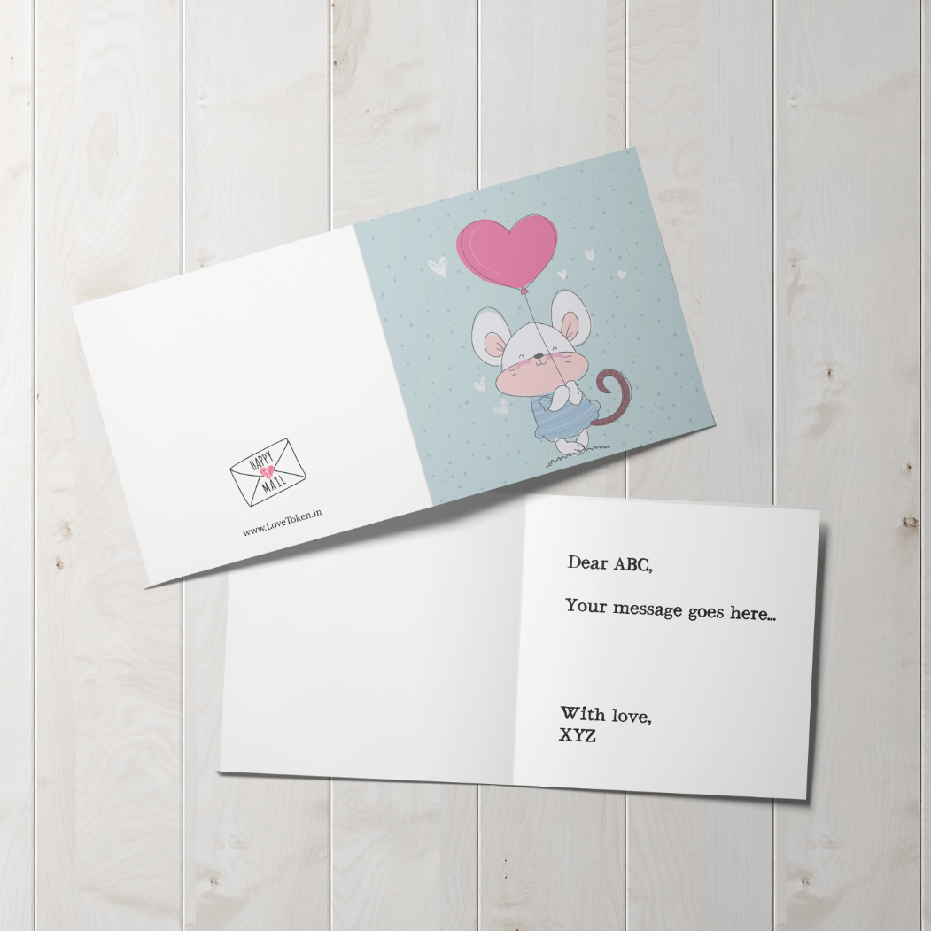 Mouse Heart Card