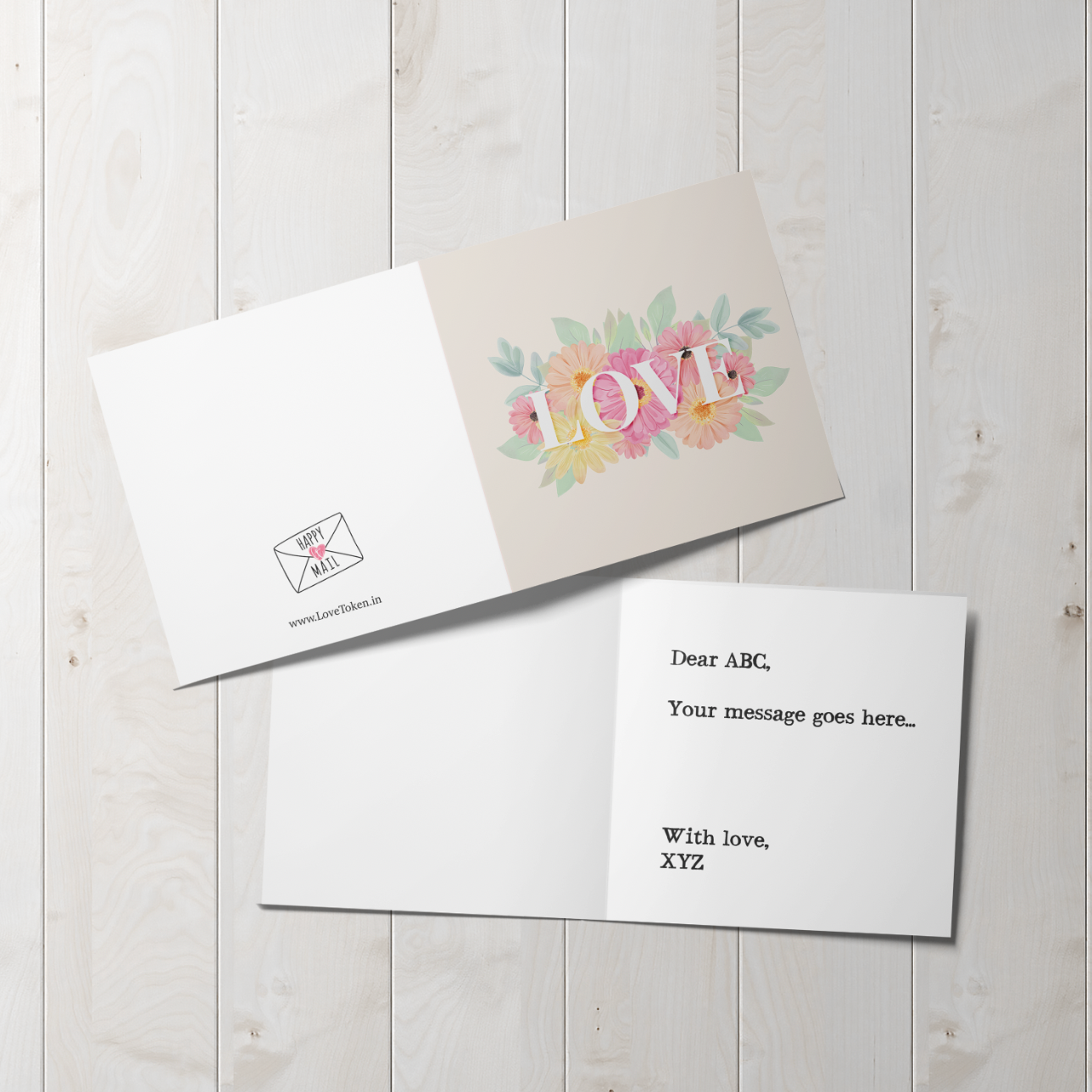 Love Floral Card