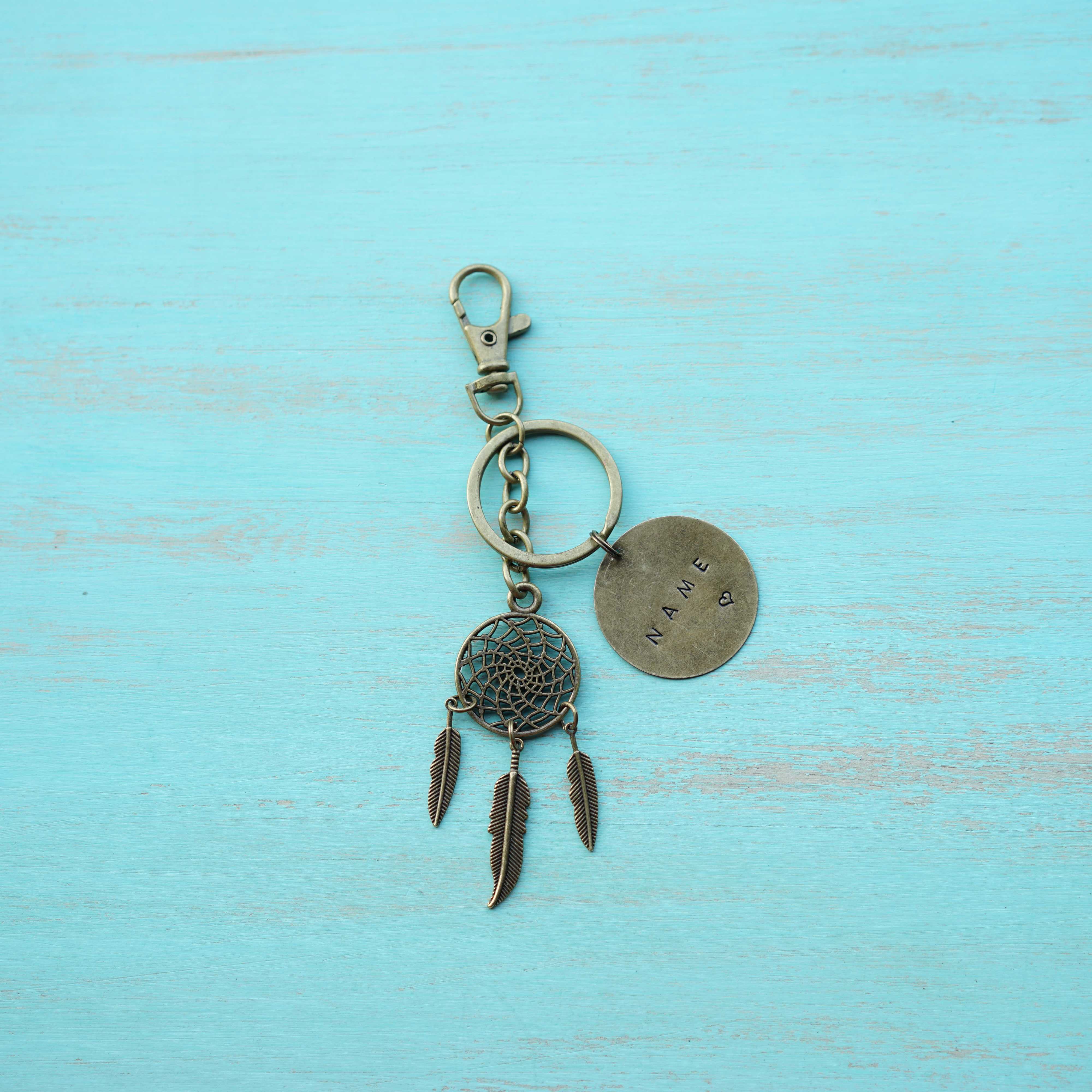 Dream catcher keychain