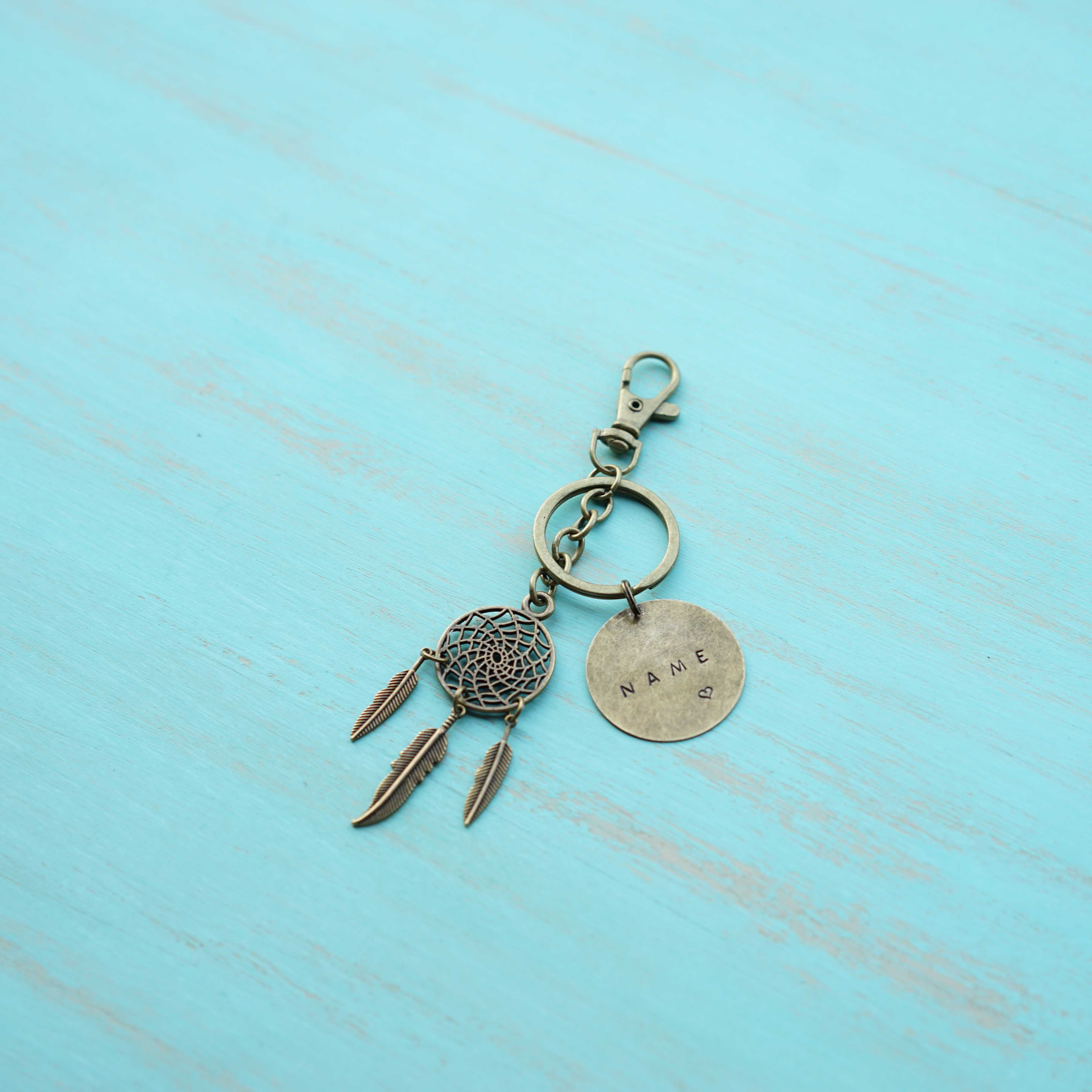 Dream catcher keychain