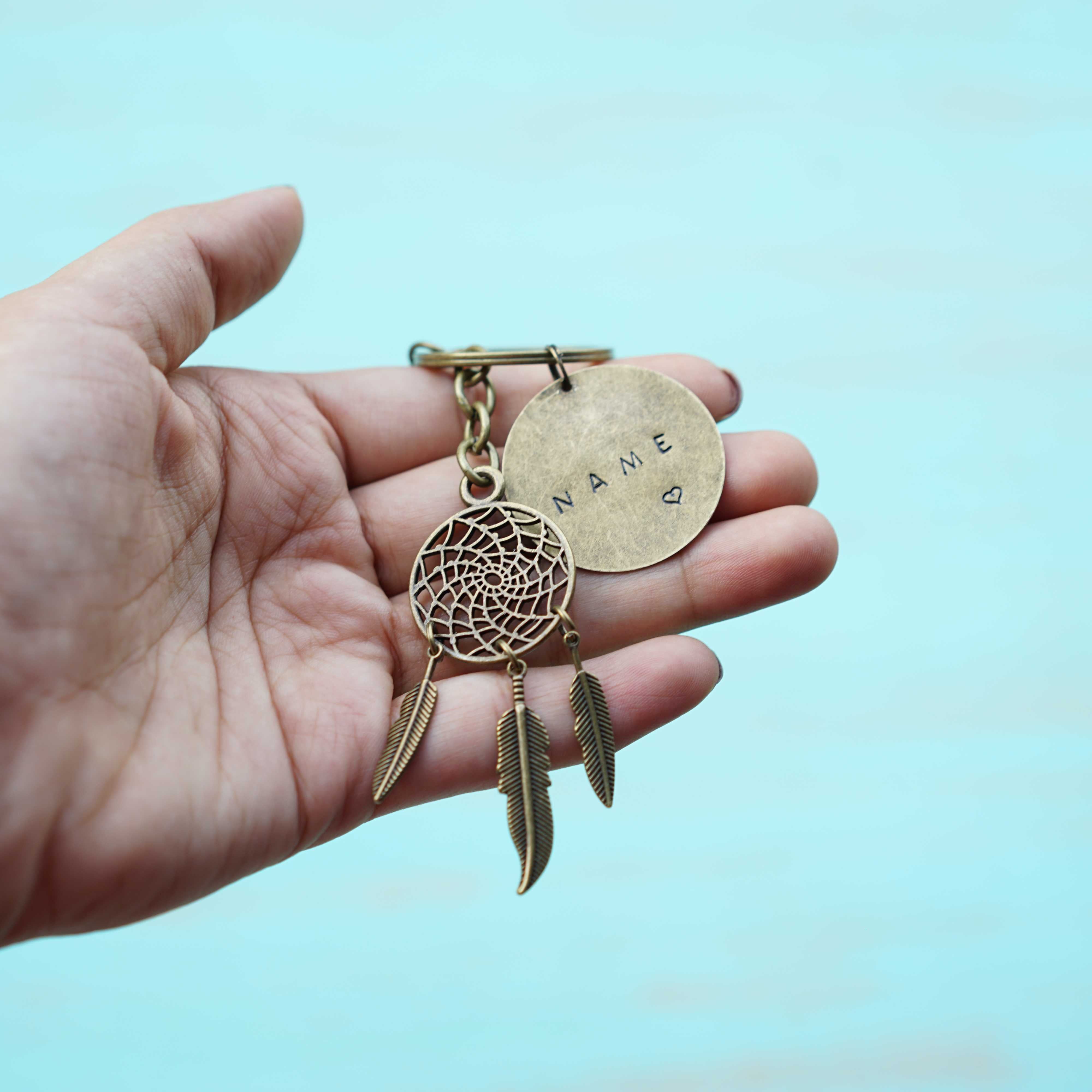 Dream catcher keychain