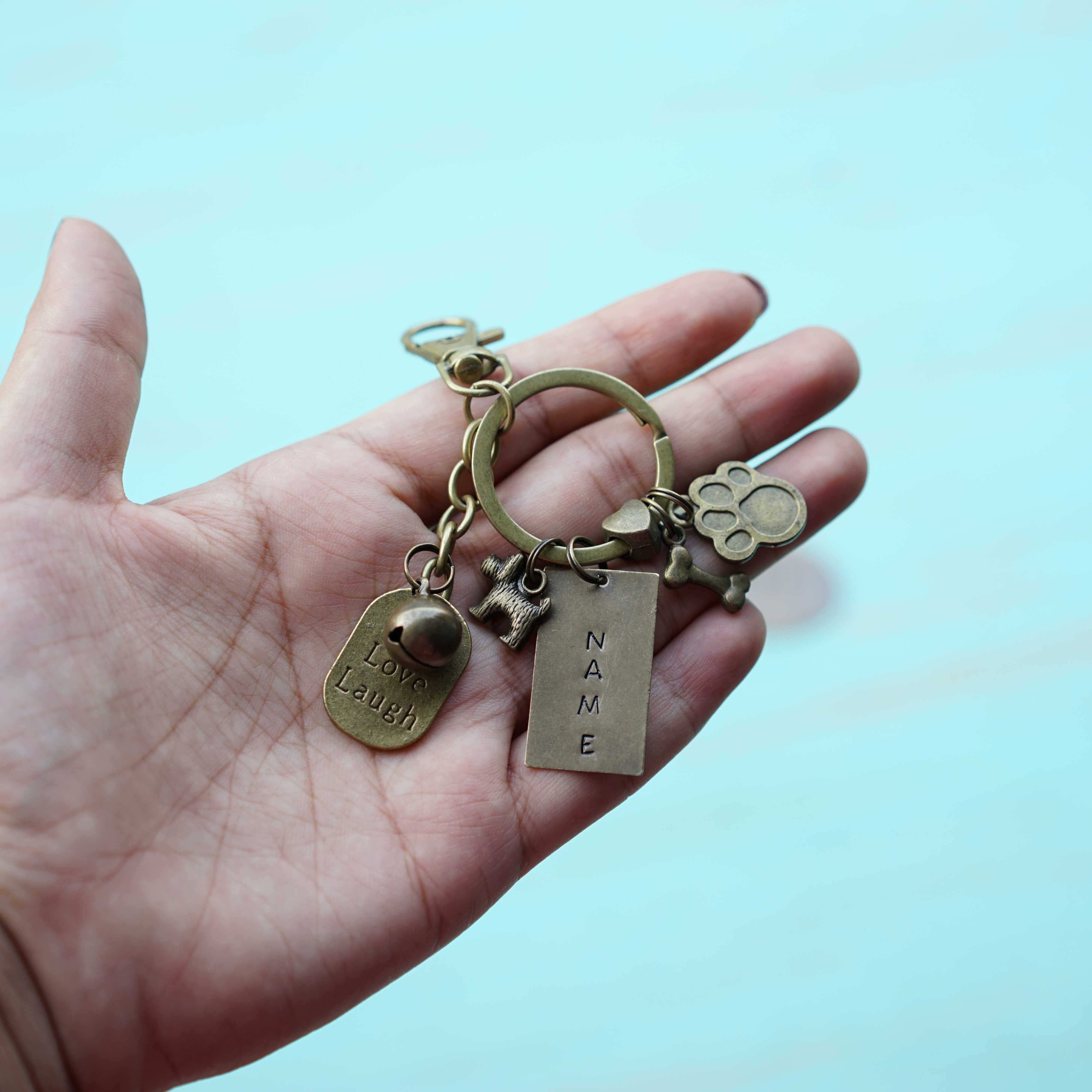 Dog lover Keychain Personalised