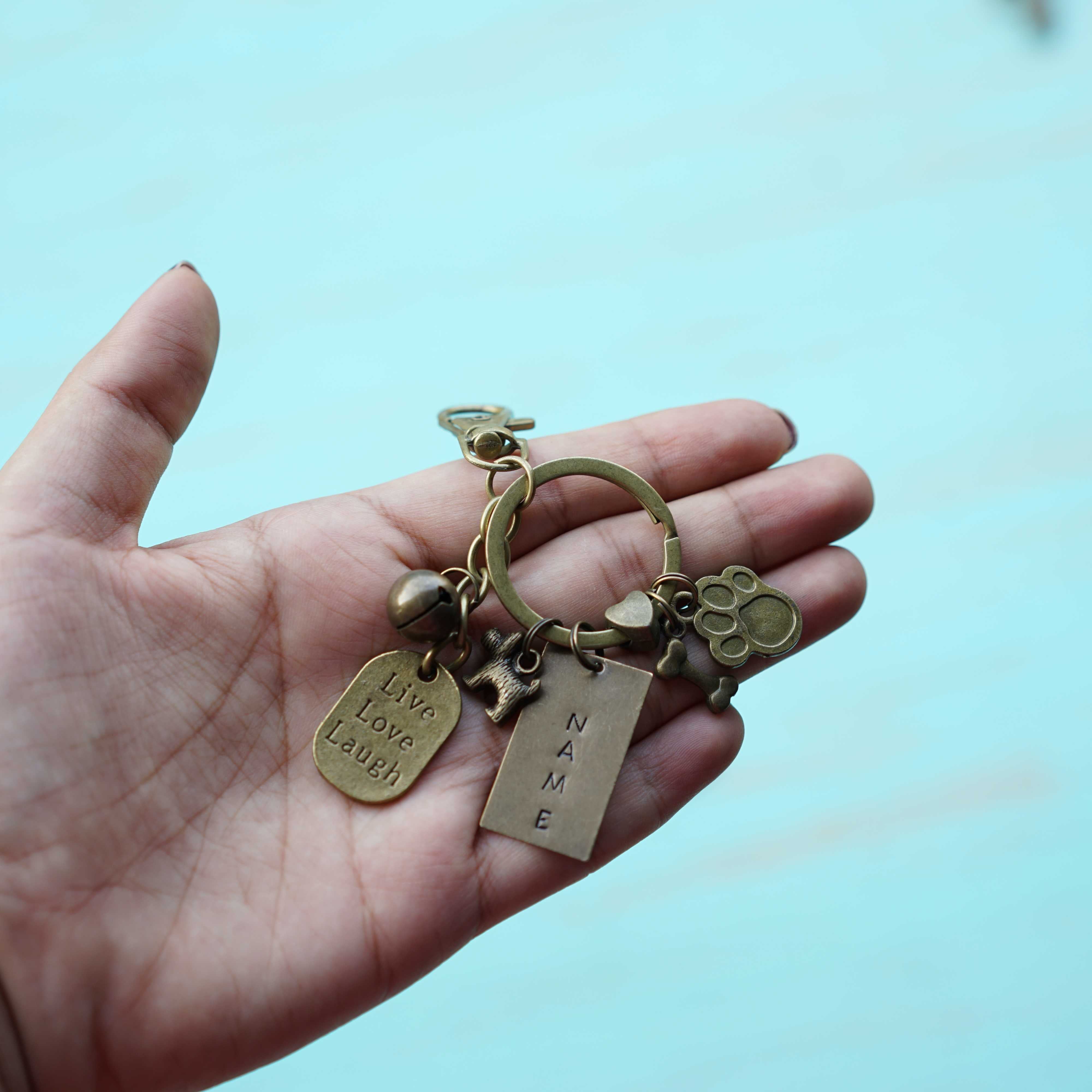Dog lover Keychain Personalised