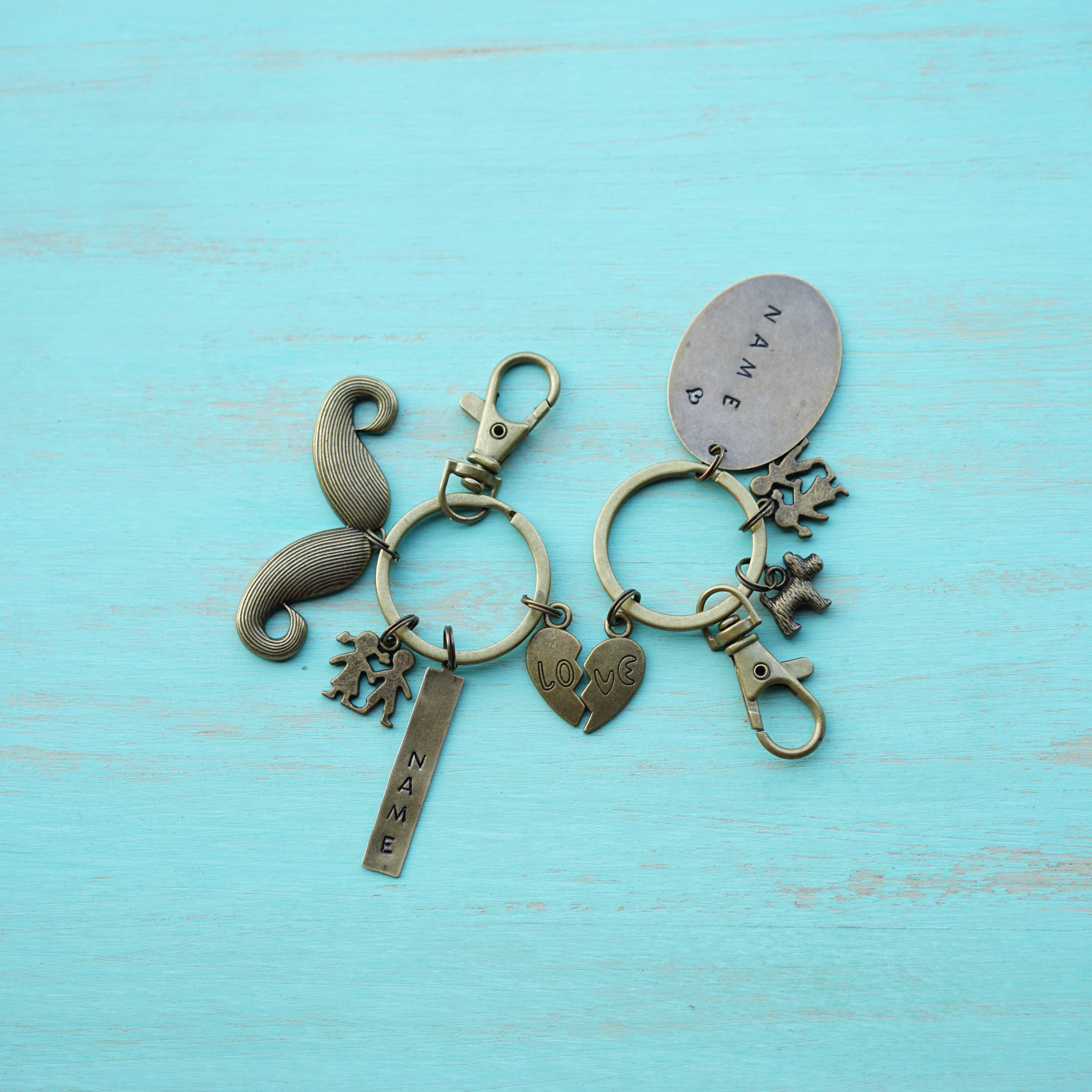 Personalised Couple Keychain