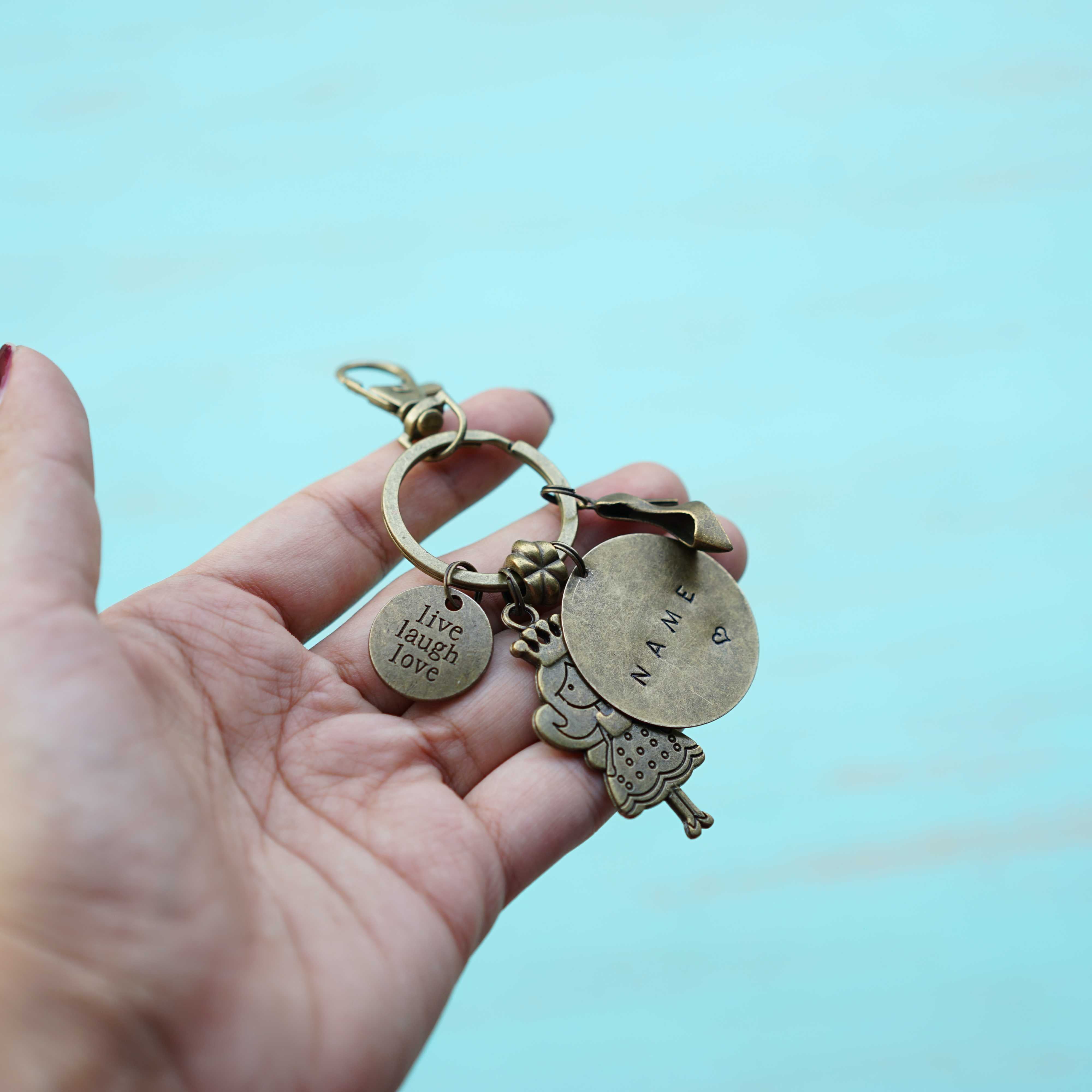 Princess Keychain with personalised name