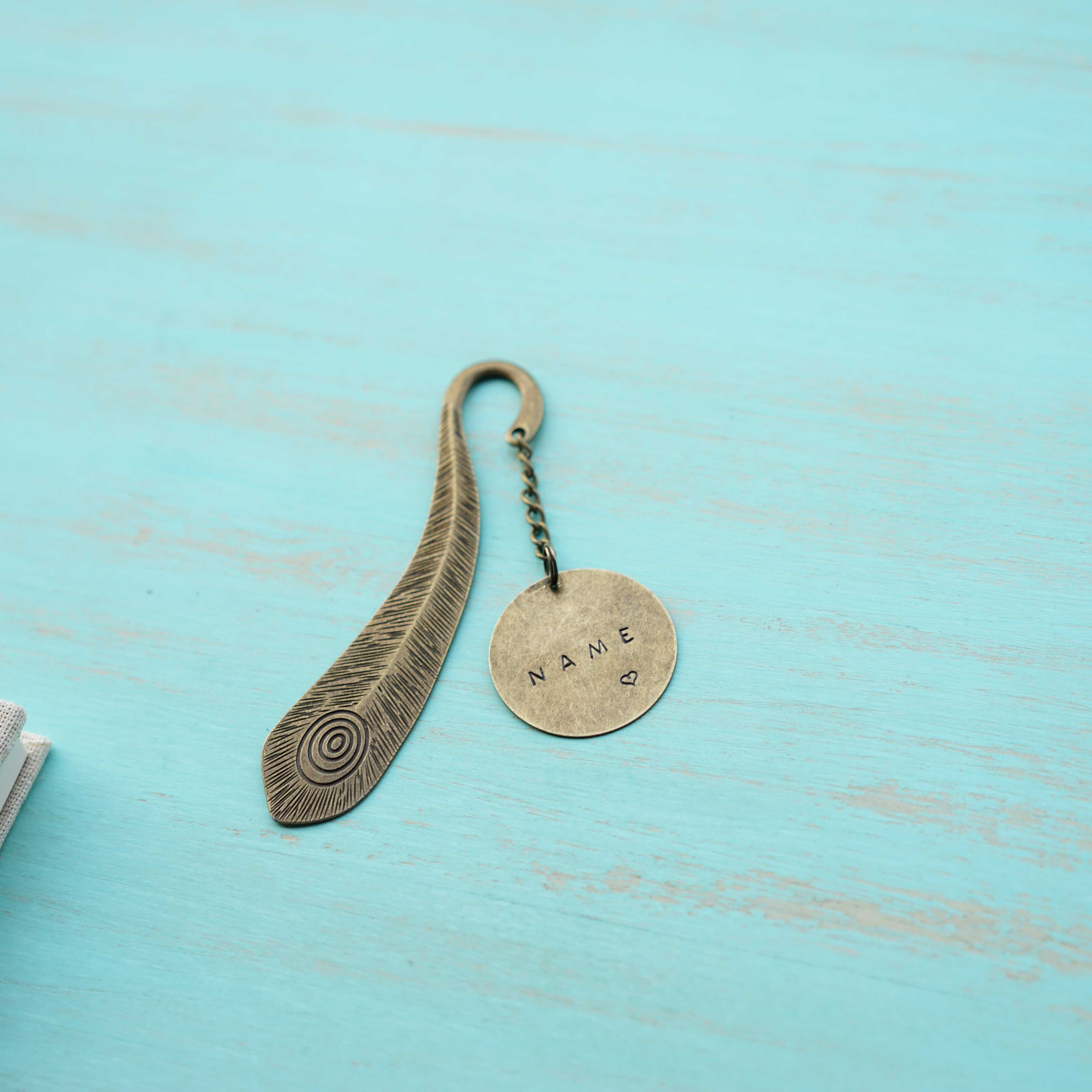 Peacock Feather Hang on Bookmark