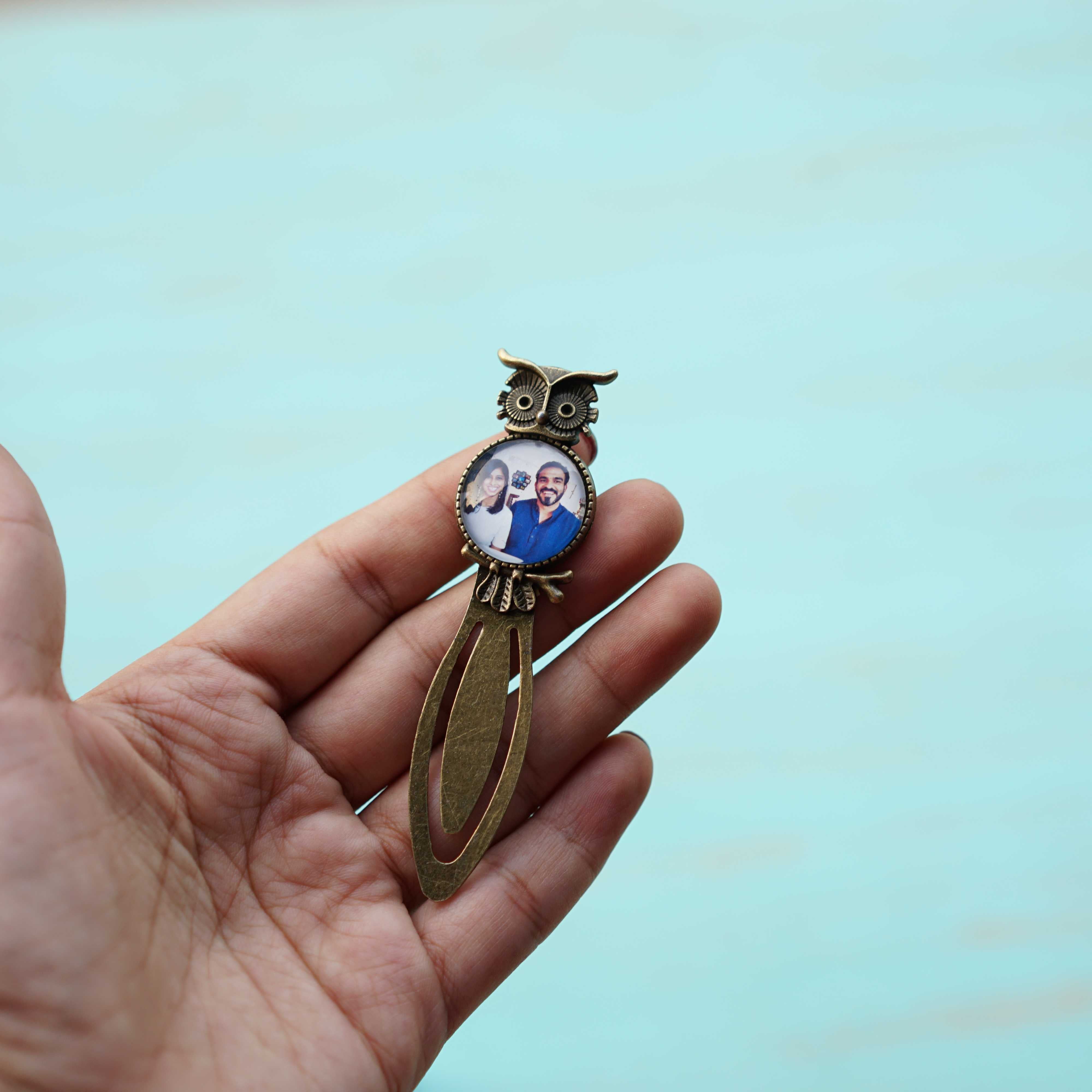 Photo Owl Bronze Bookmark