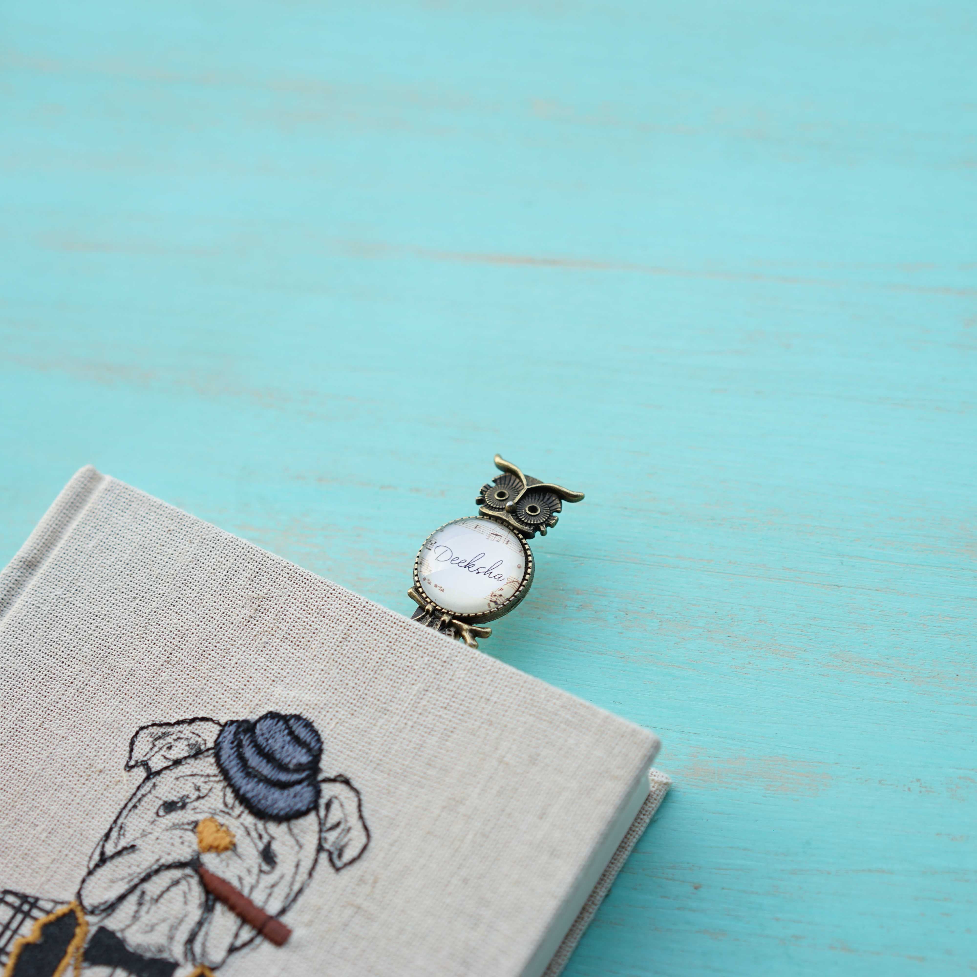 Name Owl Bronze Bookmark