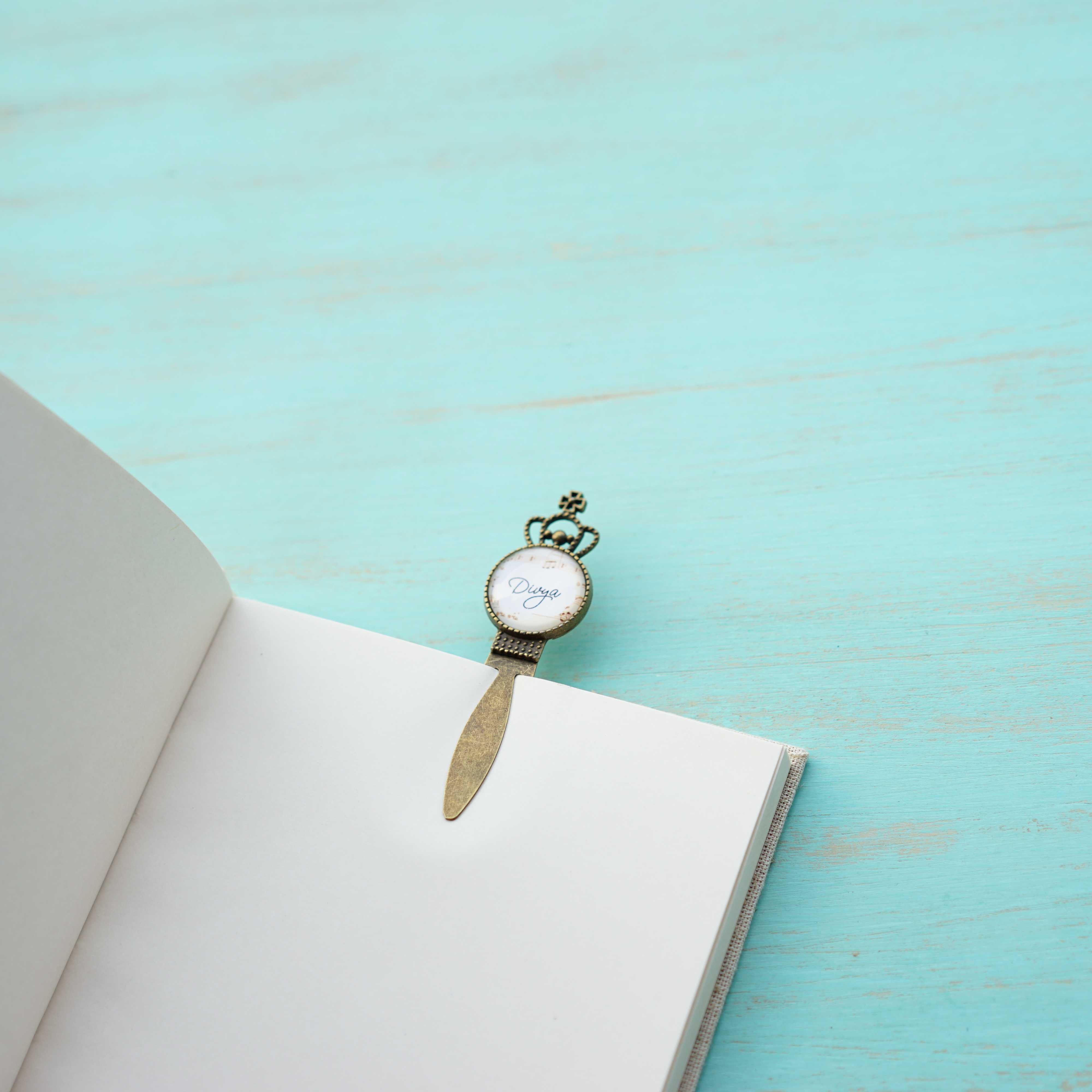 Name Crown Bronze Bookmark