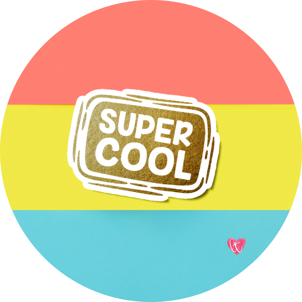 “Super Cool” Foil Vinyl Sticker