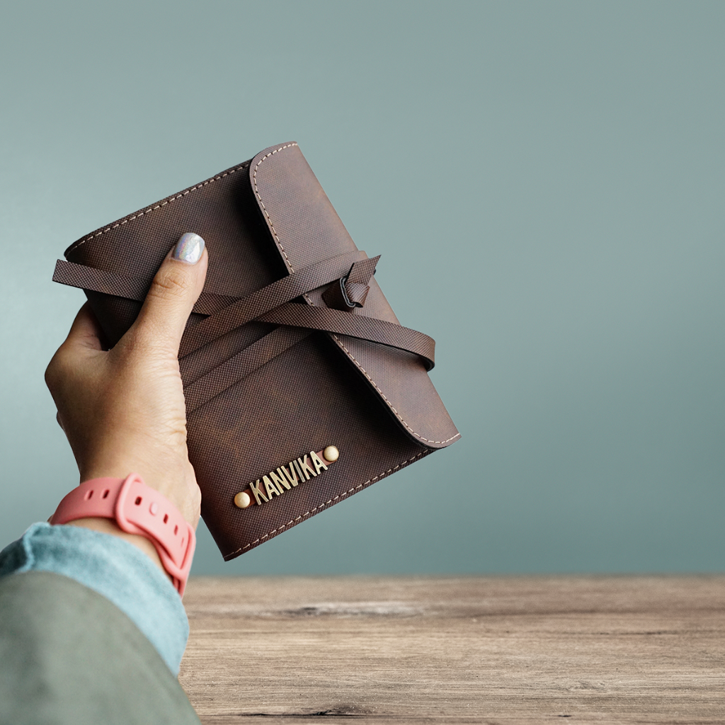 Wrap Diary / Journal with Personalised Name