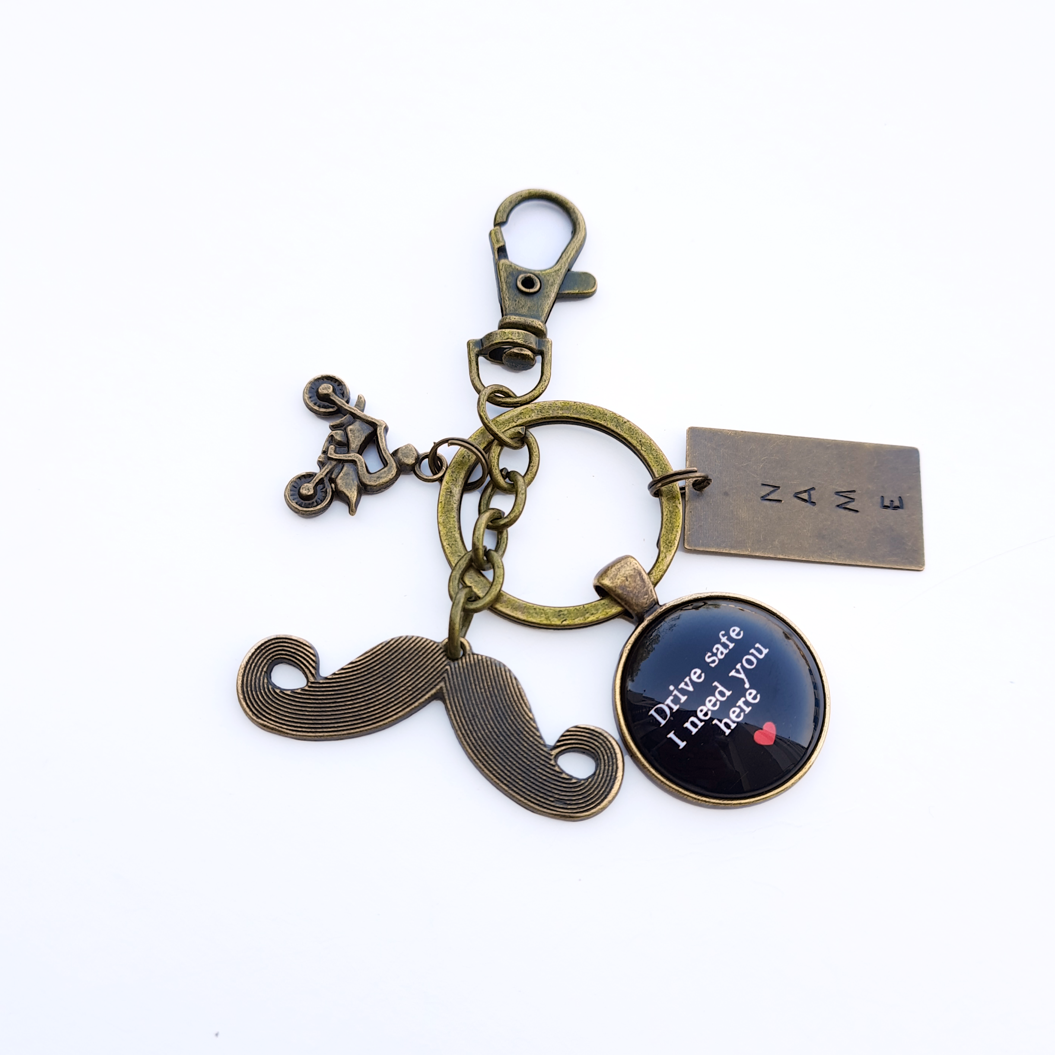 Bike Personalized Keychain with name