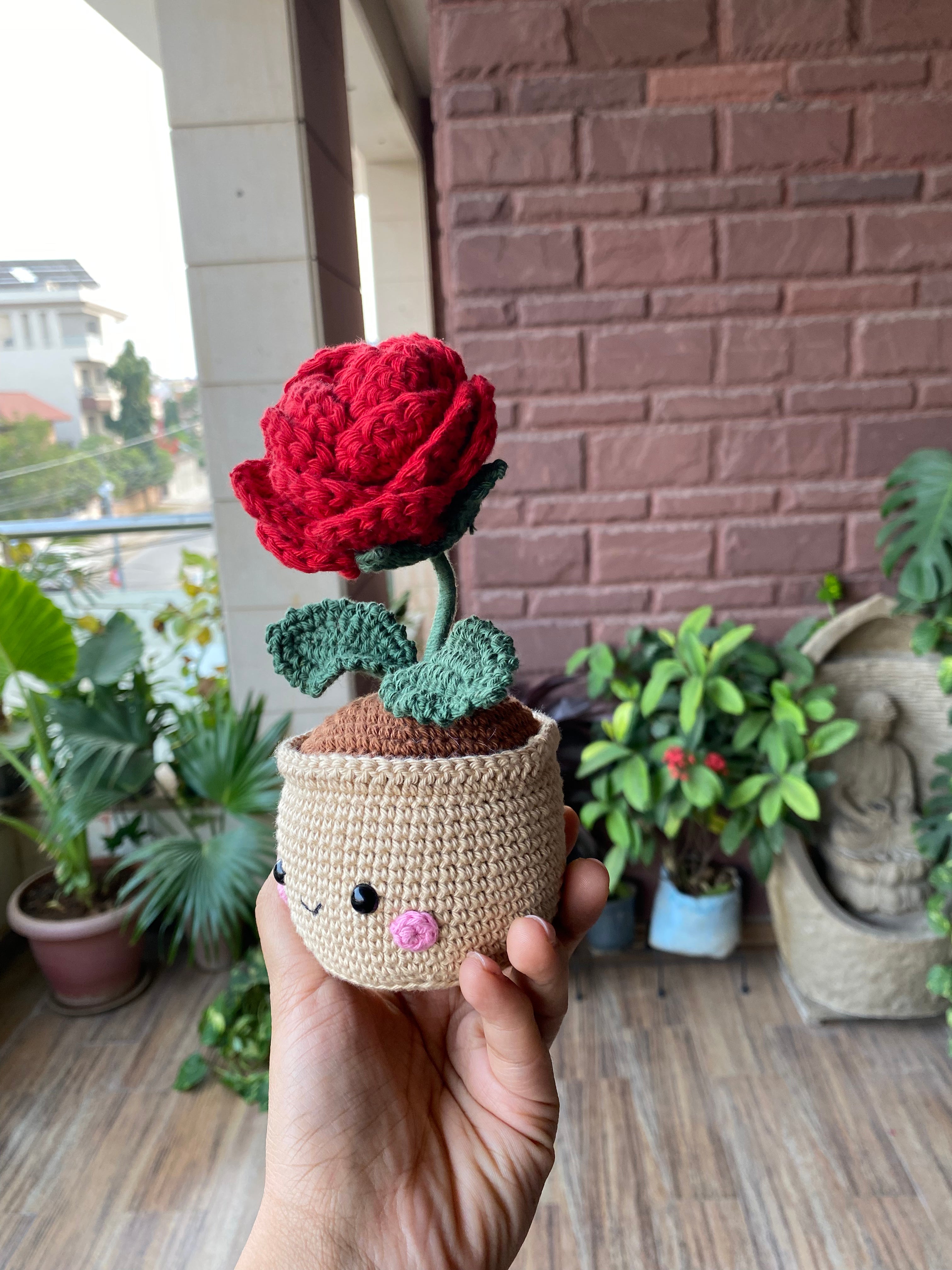 Rose with Pot
