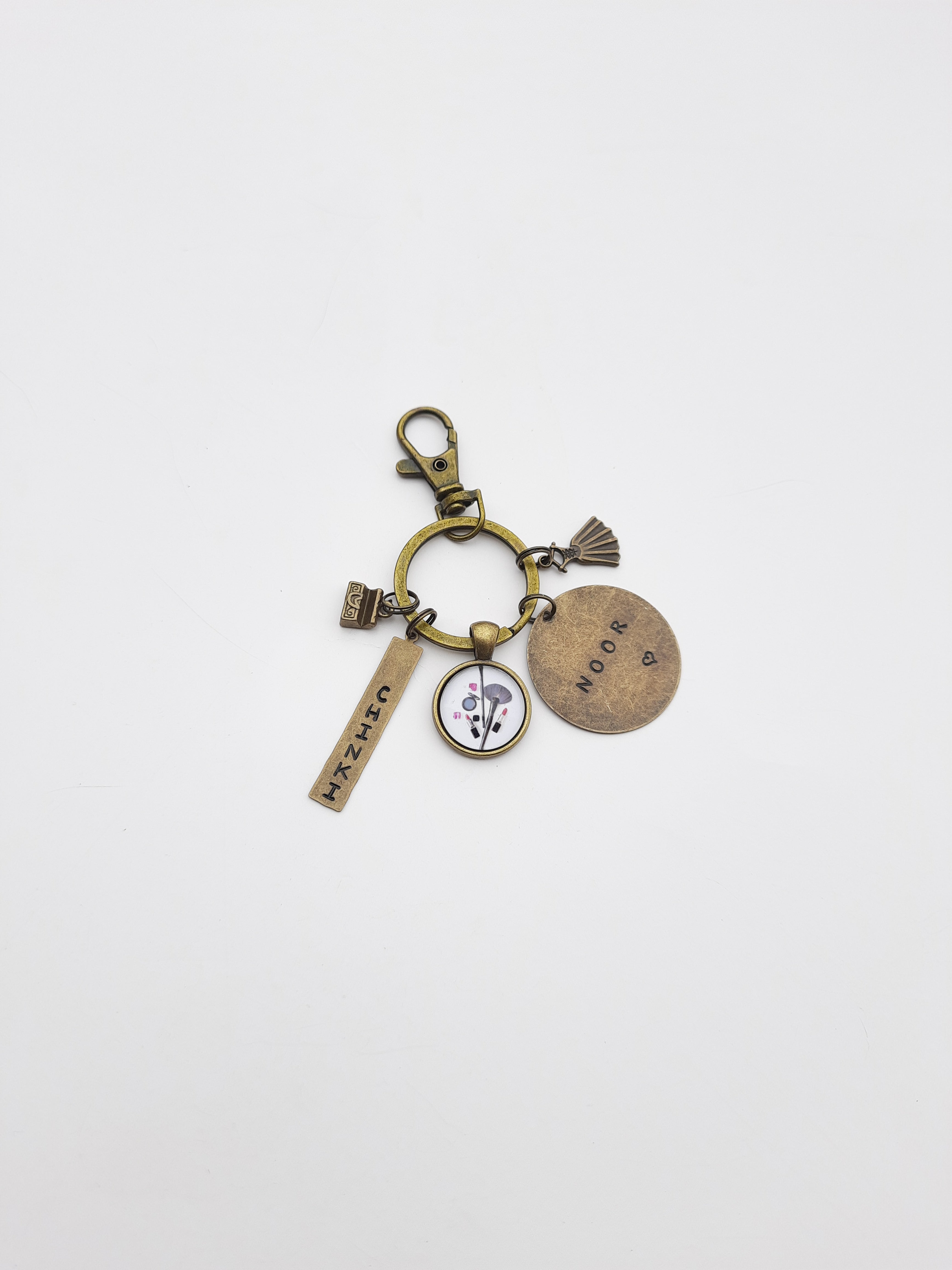 Makeup Keychain with name