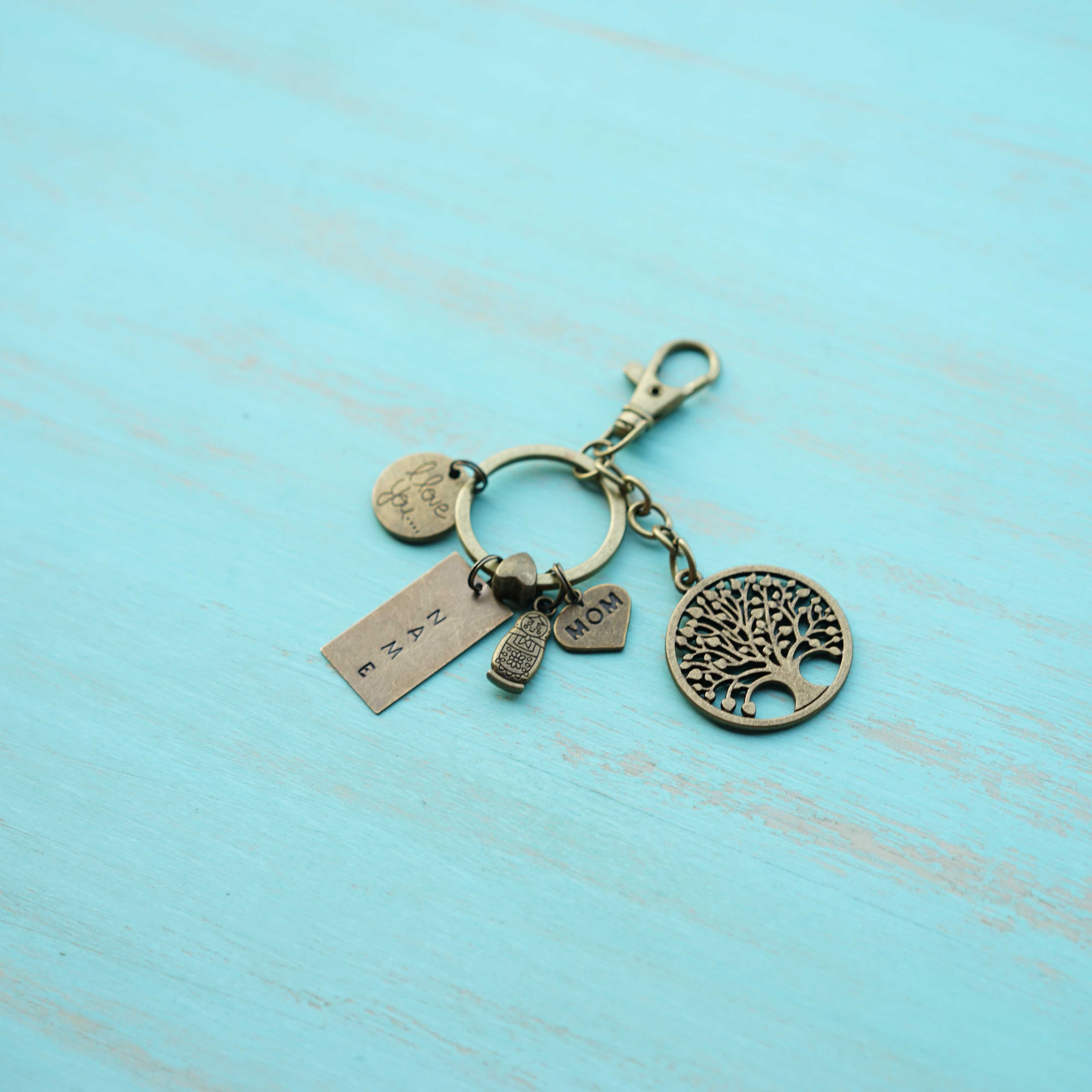 Love you mom! Personalised Keychain