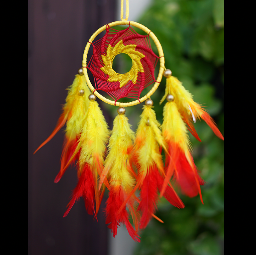 Fire  Dreamcatcher with charm