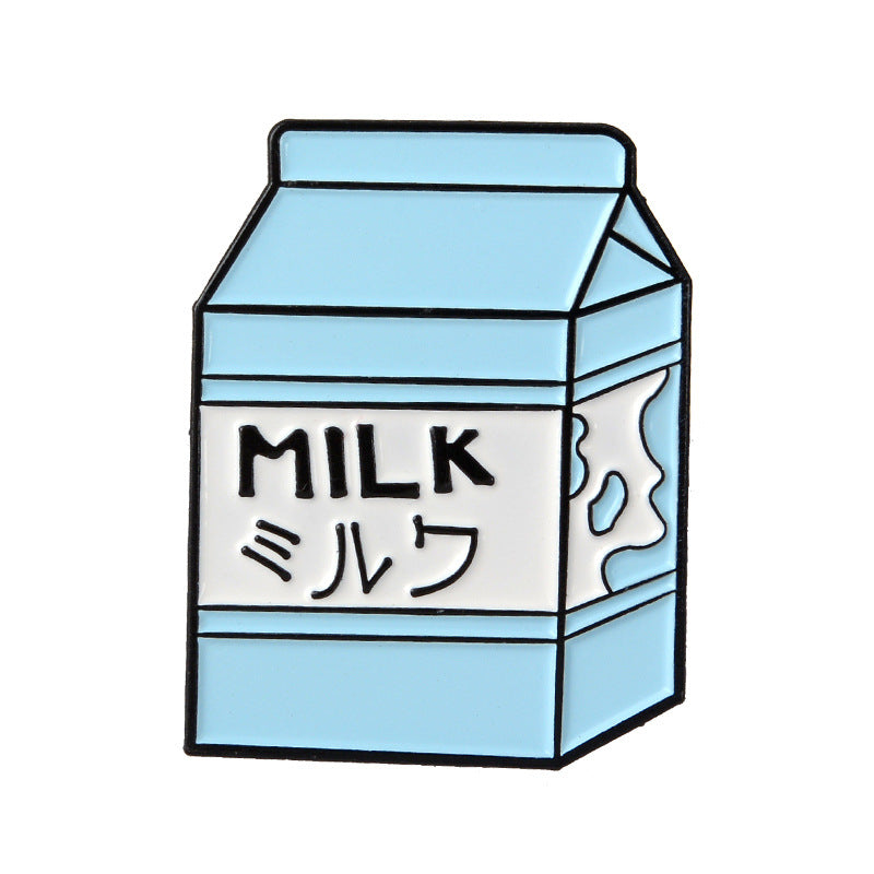 Milk Box Shape - Brooch - Lapel Pin