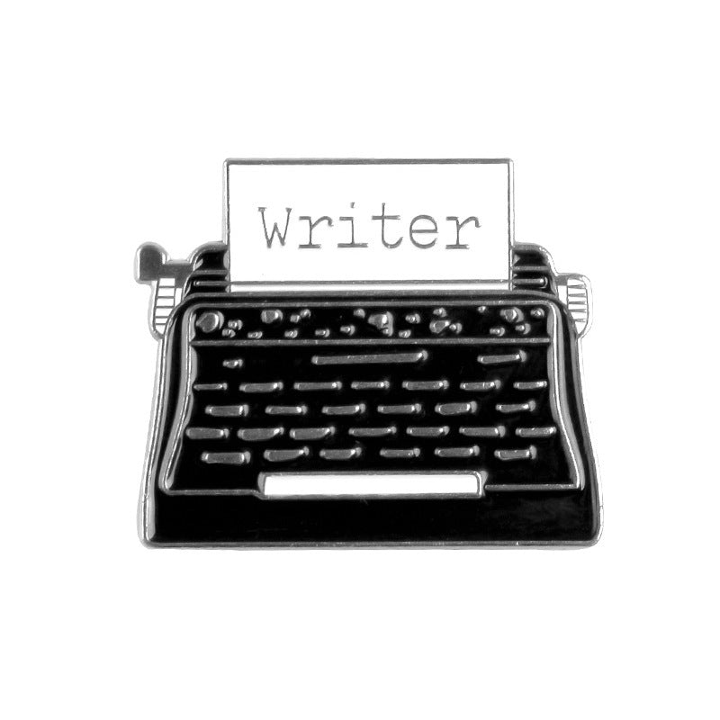 Typewriter with Word Writer - Brooch - Lapel Pin